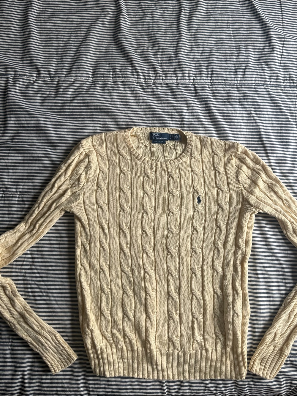 Ralph Lauren Cream Cable Knit Sweater